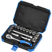 Draper 18 Piece 3/8" Drive Hex Socket Set Metric
