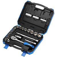 Draper 24 Piece 1/2" Drive Hex Socket Set Metric