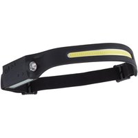 Draper COB LED Rechargeable 2 in 1 Wave Sensor Head Torch Black