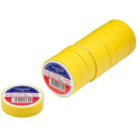Draper PVC Electrical Insulation Tape Pack of 10 Yellow 19mm 20m