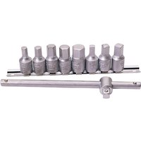 Draper 10 Piece 3/8" Drive Drain Plug Key Set