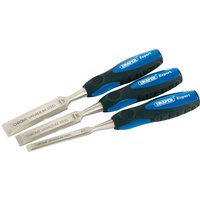 Draper Expert 3 Piece Soft Grip Wood Chisel Set