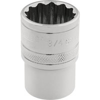 Draper 3/8" Drive Polished Finish Hi Torq Bi Hexagon Socket Imperial