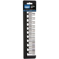 Draper 10 Piece 1/2" Drive Bi Hex Multi Drive Socket Set Metric