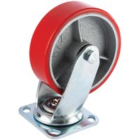 Draper Swivel Plate Fixing Heavy Duty Polyurethane Wheeled Castor