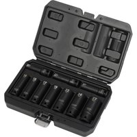 Draper 10 Piece 1/2" Drive Deep Impact Hex Socket Set Metric