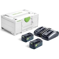 Festool SYS 18v Energy Set High Power 2 Battery 5ah and Charger Kit