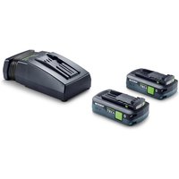 Festool 18v TBX Cordless 2 Battery 4ah and Charger Set