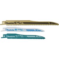Makita Super Express 3 Piece Cordless Reciprocating Sabre Saw Blade Set