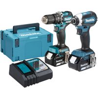 Makita DLX2460TJ 18v LXT Cordless Brushless Combi Drill and Impact Driver Kit