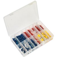 Sealey 200 Piece Blue, Red and Yellow Crimp Terminal Assortment