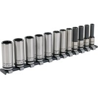 Sealey 12 Piece Black Series 3/8" Drive Deep Lock On Hexagon Socket Set