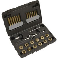 Sealey Premier 26 Piece Titanium Coated Hexagonal Tap & Die Set Imperial