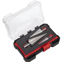 Sealey 3 Piece HSS Step Drill Bit Set