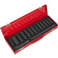 Sealey 15 Piece 1/2" Drive Deep WallDrive Impact Socket Set Metric