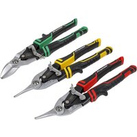 Sealey 3 Piece High Leverage Aviation Tin Snip Set