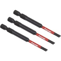 Sealey Impact Power Tool Slotted Screwdriver Bits