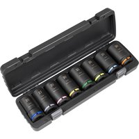 Sealey Premier 8 Piece 3/4" Drive Deep Hexagon Impact Socket Set