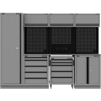 Sealey Superline Pro Black Edition Stainless Steel Worktop Storage System Combo