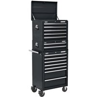 Sealey Superline Pro 14 Drawer Roller Cabinet, Mid Box and Top Tool Chest