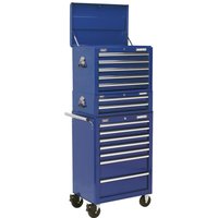 Sealey Superline Pro 14 Drawer Roller Cabinet, Mid Box and Top Tool Chest