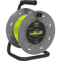Sealey 4 Socket Cable Extension Reel 240v