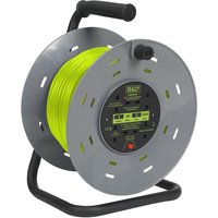 Sealey 4 Socket Cable Extension Reel 240v