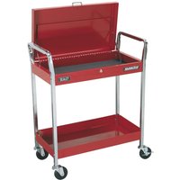 Sealey Heavy Duty 2 Shelf Trolley with Lockable Top