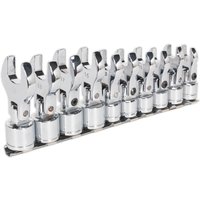Siegen 10 Piece 3/8" Drive Flexible Crow Foot Spanner Set Metric