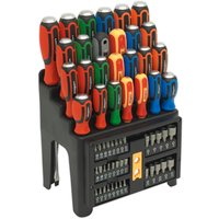 Siegen 61 Piece Hammer Thru Screwdriver Bit and Nut Driver Set
