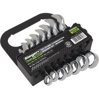 Siegen 7 Piece Stubby Combination Spanner Set Imperial