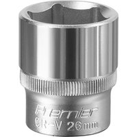 Sealey 1/2" Drive Hexagon WallDrive Socket Metric