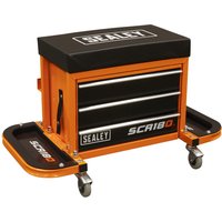 Sealey Mechanics Rolling Tool Box Seat Orange