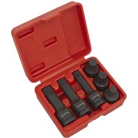 Sealey 6 Piece 1/2" Drive Impact Spline Socket Set