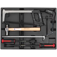 Sealey 6 Piece Hammer, Hacksaw and Pry Bar Set