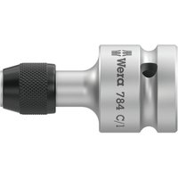 Wera 784C/1 1/2" Square Drive to 1/4" Hex Screwdriver Bit Holder