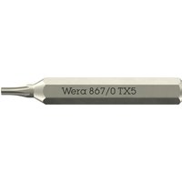 Wera 867/0 4mm Hex Drive Micro Torx Screwdriver Bits T5 30mm Pack of 1
