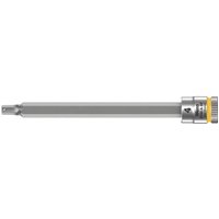Wera 8740 A HF Zyklop 1/4" Drive Long Hexagon Socket Bit Metric