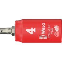 Wera 8740 A HF Zyklop VDE Insulated 1/4" Drive Hexagon Bit Socket
