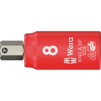 Wera 8740 A HF Zyklop VDE Insulated 1/4" Drive Hexagon Bit Socket 1/4" 8mm