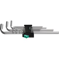 Wera 950L SM N 9 Piece Chrome Plated Hex Key Set