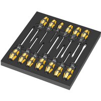 Wera 9714 13 Piece Foam Insert Chisel Screwdriver Set
