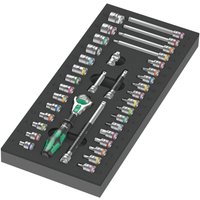 Wera 9720 Zyklop 37 Piece 1/4" Drive Socket Set in Foam Insert Tray