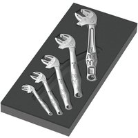 Wera 6004 Joker 5 Piece Adjustable Spanner Set 1 in Foam Insert Tray