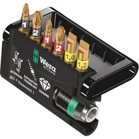 Wera 7 Piece Bit-Check Diamond Screwdriver Bit and Holder Set