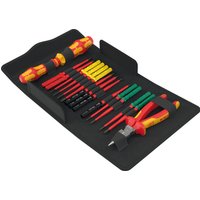 Wera Kraftform Kompakt 17 Piece VDE Insulated Extra Slim Tool Finder Screwdriver and Pliers Set