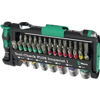 Wera Tool Check Plus 39 Piece Screwdriver and 1/4" Drive Socket Set Imperial