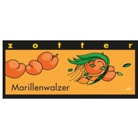 Bergmilchschokolade mit Aprikosencreme & Marzipan, handgeschöpft Süßigkeiten & Knabbern Zotter-Schokolade