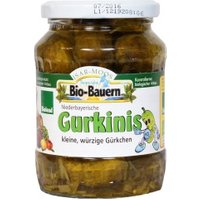 Mini-Gurken Gurkinis aus Bayern im Glas Obst, Gemüse & Eier Gemüsekonserven