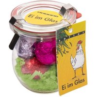 6 gefüllte Schokoeier im Glas Weitere Produkte Ostern